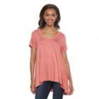 Juniors' Mudd&reg; High-low Trapeze Tee, Girl's, Size: Xl, Med Pink