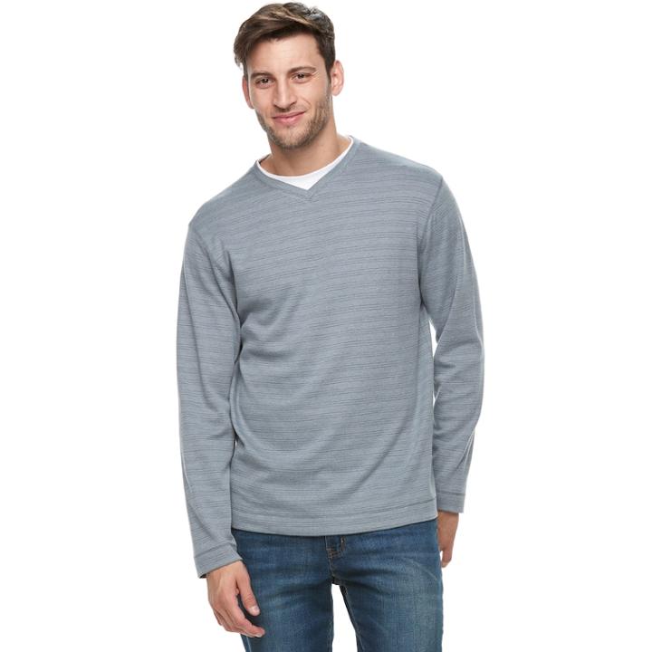 Men's Method Classic-fit Interlock Mock-layer Tee, Size: Xl, Blue Other