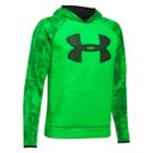 Boys 8-20 Under Armour Logo Performance Hoodie, Size: Xl, Lime Twist Black