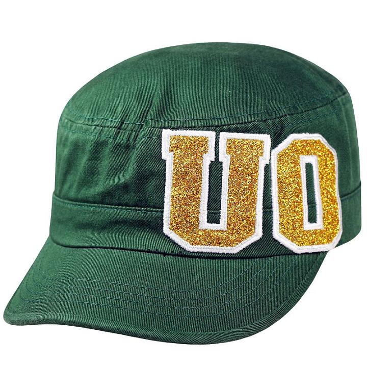 Women's Top Of The World Oregon Ducks Party Girl Adjustable Cap, Dark Green