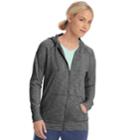 Women's Champion Heathered Jersey Zip-up Jacket, Size: Medium, Grey