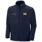 Columbia Michigan Wolverines Flanker Ii Full-zip Fleece - Men, Size: Medium, Med Blue