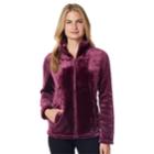 Women's Heat Keep Luxe Fleece Jacket, Size: Large, Drk Purple