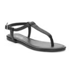 Women's Apt. 9&reg; Kiki Strap Sandals, Size: Large, Black