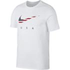 Men's Nike Dri-fit Americana Flag Tee, Size: Xl, White