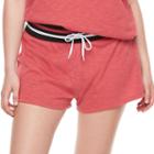 Madden Nyc Juniors' Plus Size Drawstring Varsity Shorts, Girl's, Size: 1xl, Pink Other