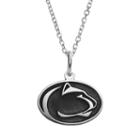 Fiora Sterling Silver Penn State Nittany Lions Team Logo Pendant Necklace, Women's, Size: 16, Grey