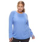 Plus Size Tek Gear&reg; Core Tee, Women's, Size: 3xl, Med Blue