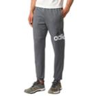 Men's Adidas Essential Logo Jersey Pants, Size: Large, Dark Grey
