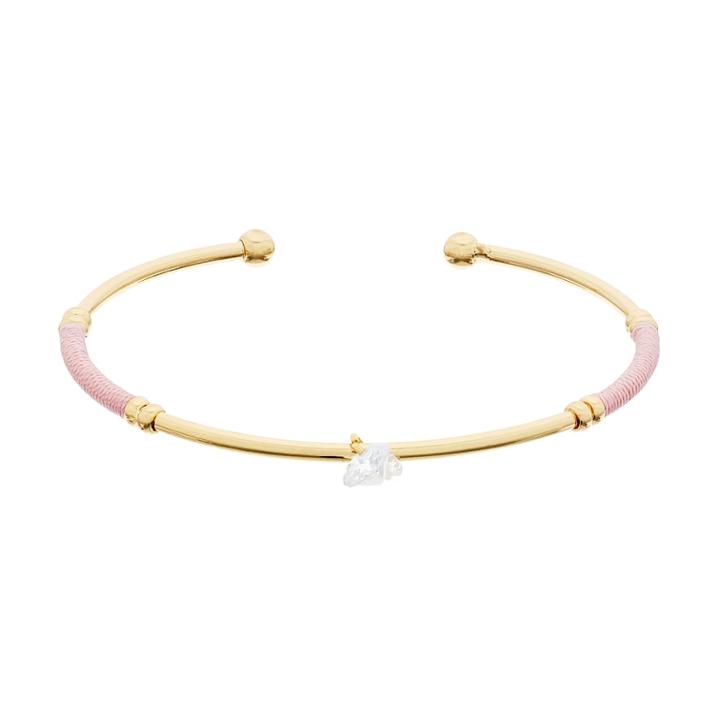Lc Lauren Conrad Thread Wrapped Cubic Zirconia Cuff Bracelet, Women's, Pink