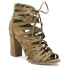 Madden Nyc Bardott Women's High Heel Gladiator Sandals, Girl's, Size: Medium (7.5), Brt Green