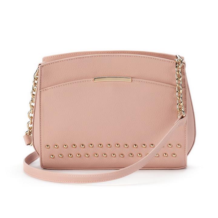 Jennifer Lopez Heather Studded Crossbody Bag, Women's, Light Red