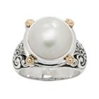 14k Gold And Sterling Silver Cultured Pearl Ring, Women's, Size: 8, White
