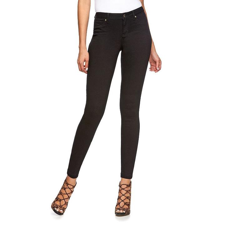 Women's Jennifer Lopez Super Skinny Jeans, Size: 2 T/l, Black