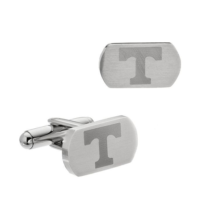 Fiora Stainless Steel Tennessee Volunteers Cuff Links, Men's, Grey