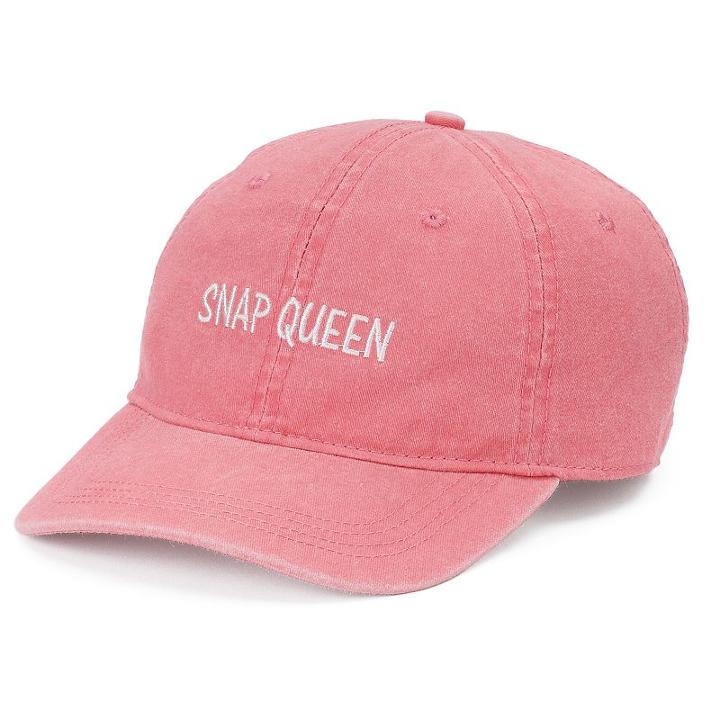 Women's So&reg; Snap Queen Washed Denim Baseball Cap, Red/coppr (rust/coppr)