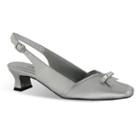 Easy Street Incredible Women's Slingback Dress Heels, Size: 9 N, Silver