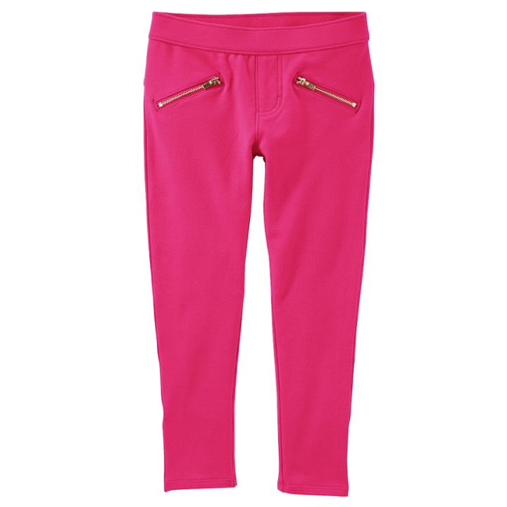 Girls 4-12 Oshkosh B'gosh&reg; French Terry Skinny Pants, Size: 7, Pink