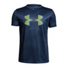 Boys 8-20 Under Armour Big Logo Tee, Size: Small, Dark Blue