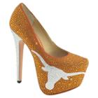 Women's Herstar Texas Longhorns Rhinestone Pump High Heels, Size: 10, Multicolor