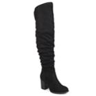 Journee Collection Kaison Women's Over-the-knee Boots, Size: Medium (10), Black