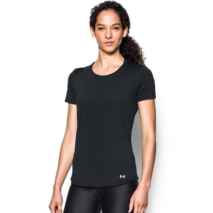 Women's Under Armour Speed Stride Short Sleeve Tee, Size: Small, Black