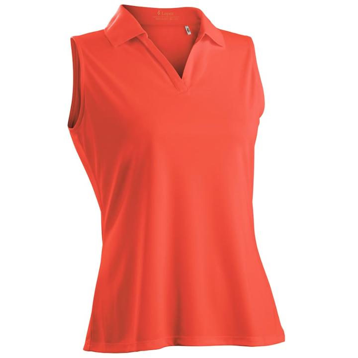 Nancy Lopez Luster Sleeveless Golf Polo - Women's, Size: Small, Med Orange