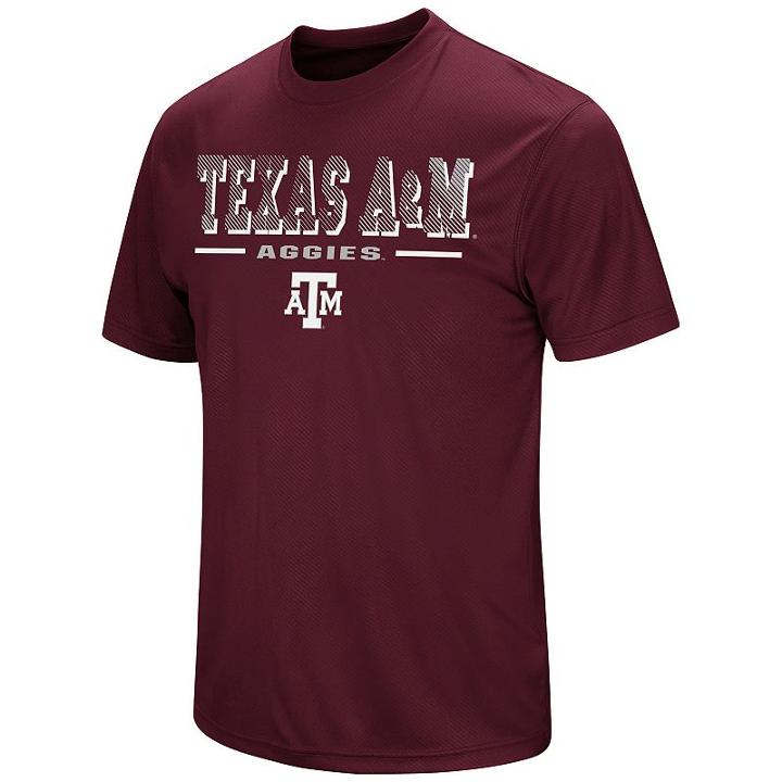 Men's Colosseum Texas A & M Aggies Embossed Tee, Size: Large, Dark Red