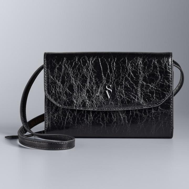 Simply Vera Vera Wang Signature Envelope Crossbody Bag, Women's, Oxford