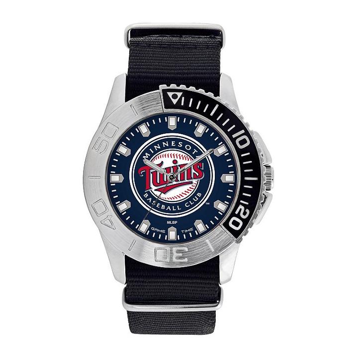 Game Time, Men's Minnesota Twins Starter Watch, Black