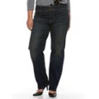 Plus Size Women's Apt. 9&reg; Straight Leg Jean, Size: 20w Short, Black