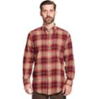 Men's Arrow Saranac Classic-fit Plaid Flannel Button-down Shirt, Size: Large, Dark Red