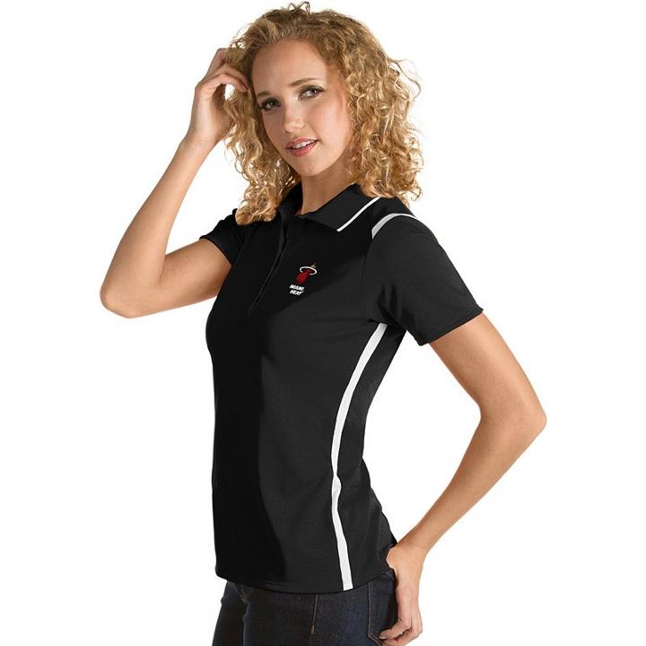 Women's Antigua Miami Heat Merit Desert Dry Polo, Size: Xl, Oxford