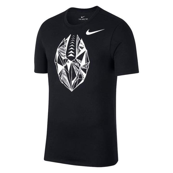 Big & Tall Nike Dri-fit Football Graphic Tee, Men's, Size: L Tall, Grey (charcoal)
