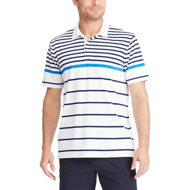 Men's Chaps Performance Polo, Size: Small, White