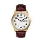 Timex Men's Leather Watch - T2n065kz, Size: Large, Brown