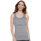 Maternity A:glow Popover Nursing Tank, Women's, Size: M-mat, Dark Grey