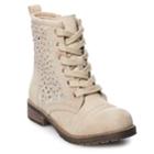 So&reg; Jamee Girls' Combat Boots, Size: 13, Lt Brown