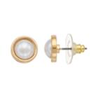 Lc Lauren Conrad Simulated Pearl Cabochon Nickel Free Stud Earrings, Women's, White
