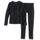 Boys 4-18 Cuddl Duds Microfleece 2-piece Baselayer Set, Size: 6-7, Black