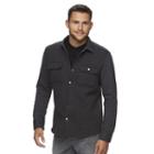 Men's Marc Anthony Slim-fit Knit Shirt Jacket, Size: Large, Dark Grey