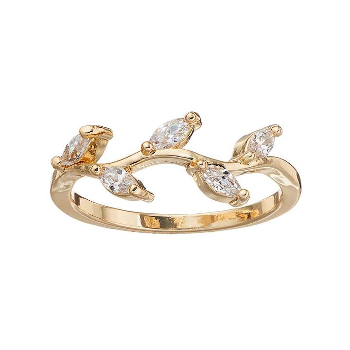 Lc Lauren Conrad Leaf Ring, Women's, Ovrfl Oth