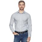 Men's Apt. 9&reg; Premier Flex Slim-fit Stretch Button-down Shirt, Size: Large Slim, Light Grey