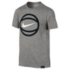 Boys 8-20 Nike Basketball Logo Tee, Size: Medium, Grey Other