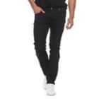 Men's Rawx Slim-fit Embossed Moto Stretch Jeans, Size: 30, Black
