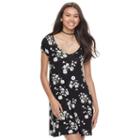 Juniors' So&reg; Cross-back Swing Dress, Teens, Size: Xl, Black