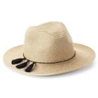 Sonoma Goods For Life&trade; Tassel Panama Hat, Women's, Black