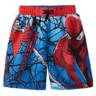 Boys 4-7 Marvel Spider-man Swim Trunks, Boy's, Size: 6-7, Blue