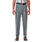 Men's Haggar&reg; Work To Weekend&reg; Classic-fit Pleated Expandable Waist Pants, Size: 30x32, Green