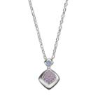 Lotopia Purple & Blue Cubic Zirconia Sterling Silver Pendant Necklace, Women's, Size: 18